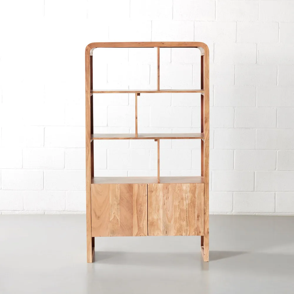 CURVE Acacia Bookshelf