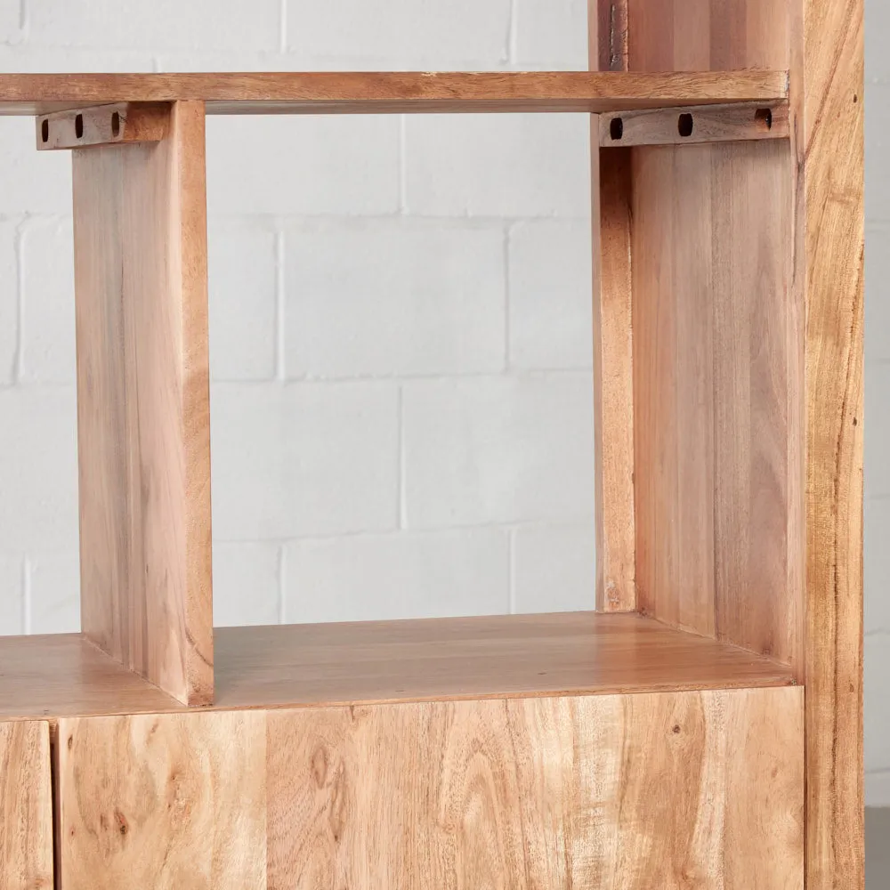 CURVE Acacia Bookshelf