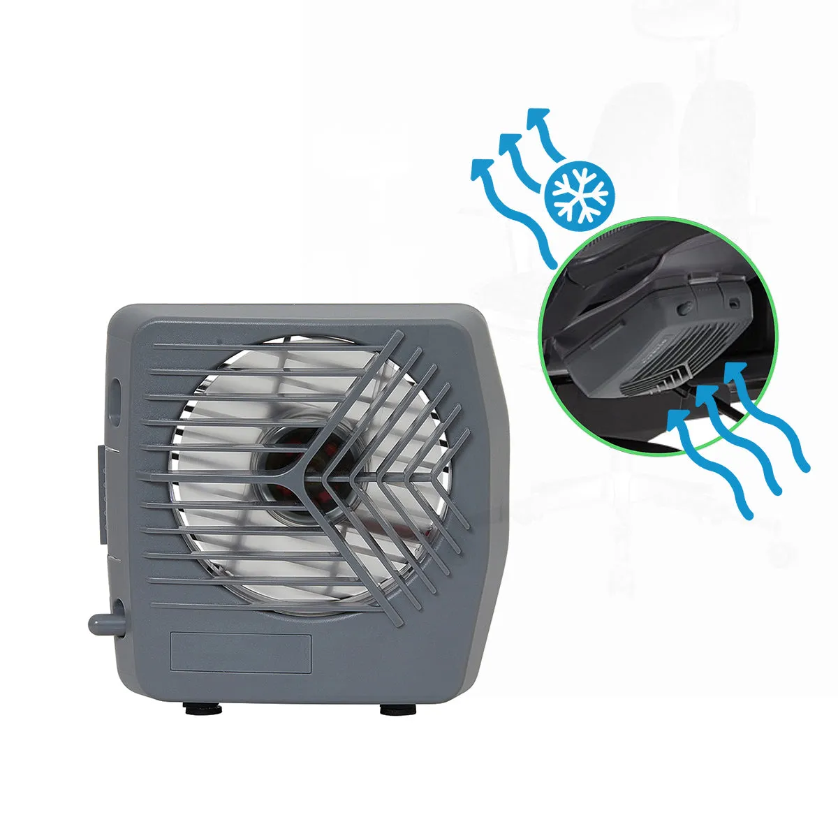 D-Type Cooling Chair Seat Fan