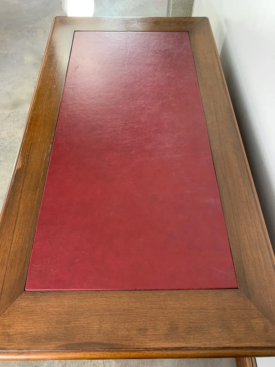 Desk, Vintage, Traditional, Leather Top