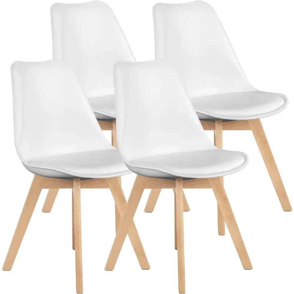 Dining Chairs Set of 4 Mid-Century Modern Dinning Chairs