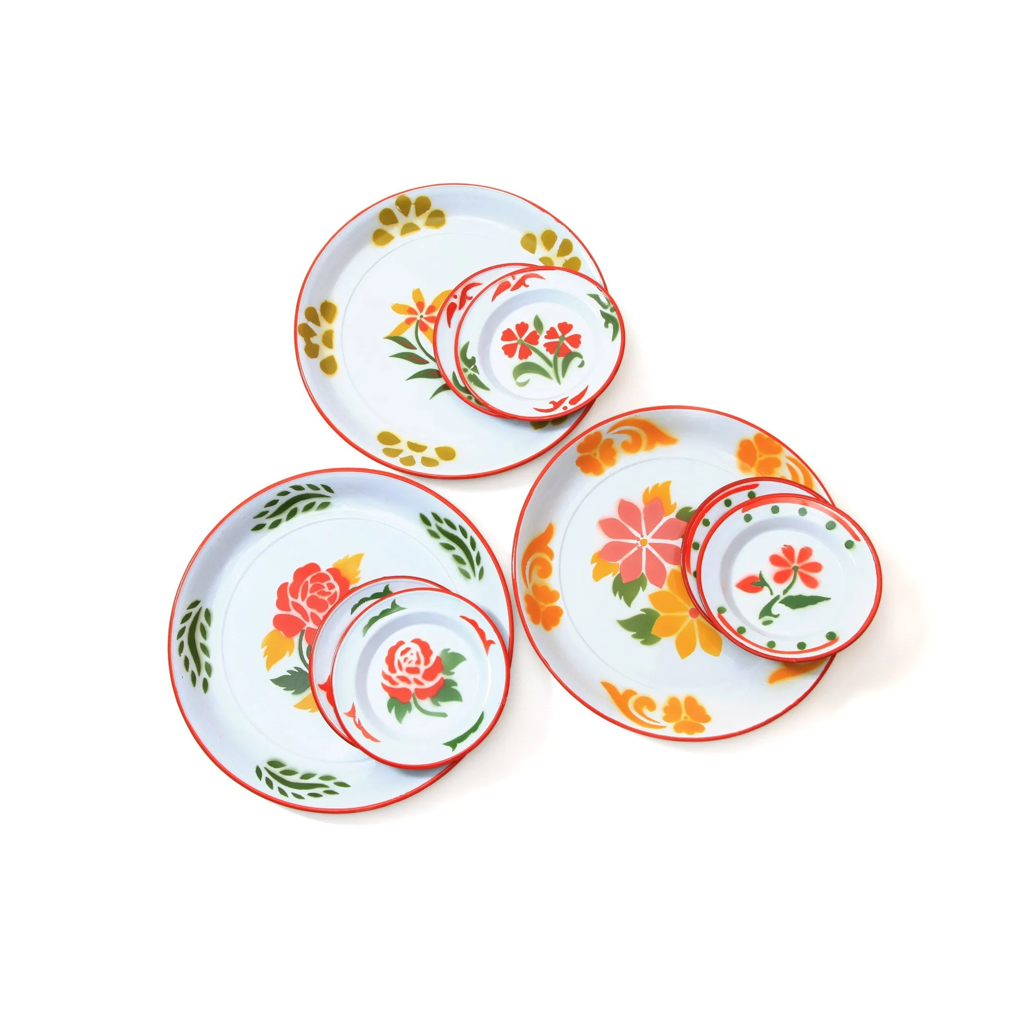 ENAMEL SERVING SET