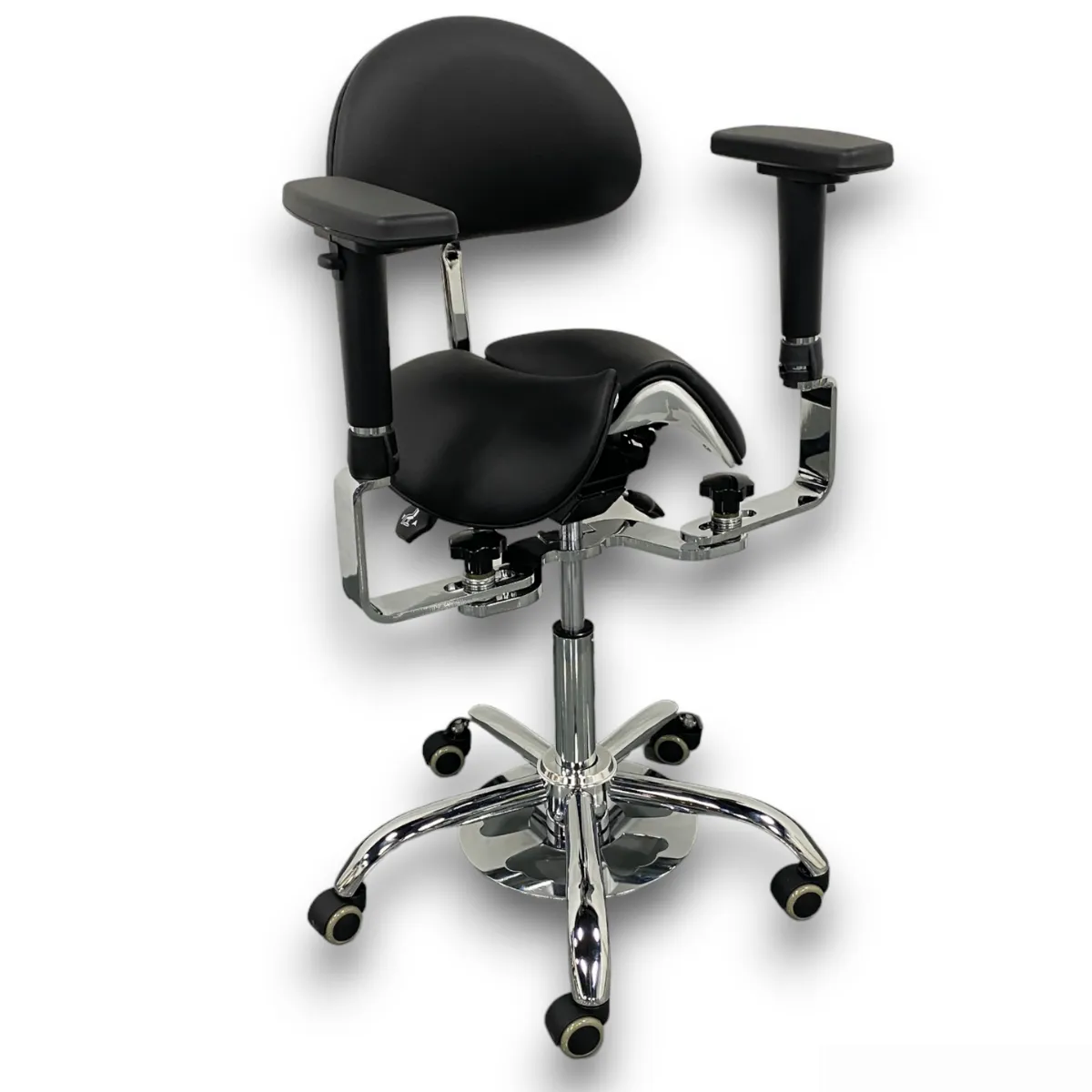 ErgoFlex ComfortPro Split Saddle Chair with Fot Activate Height Controller
