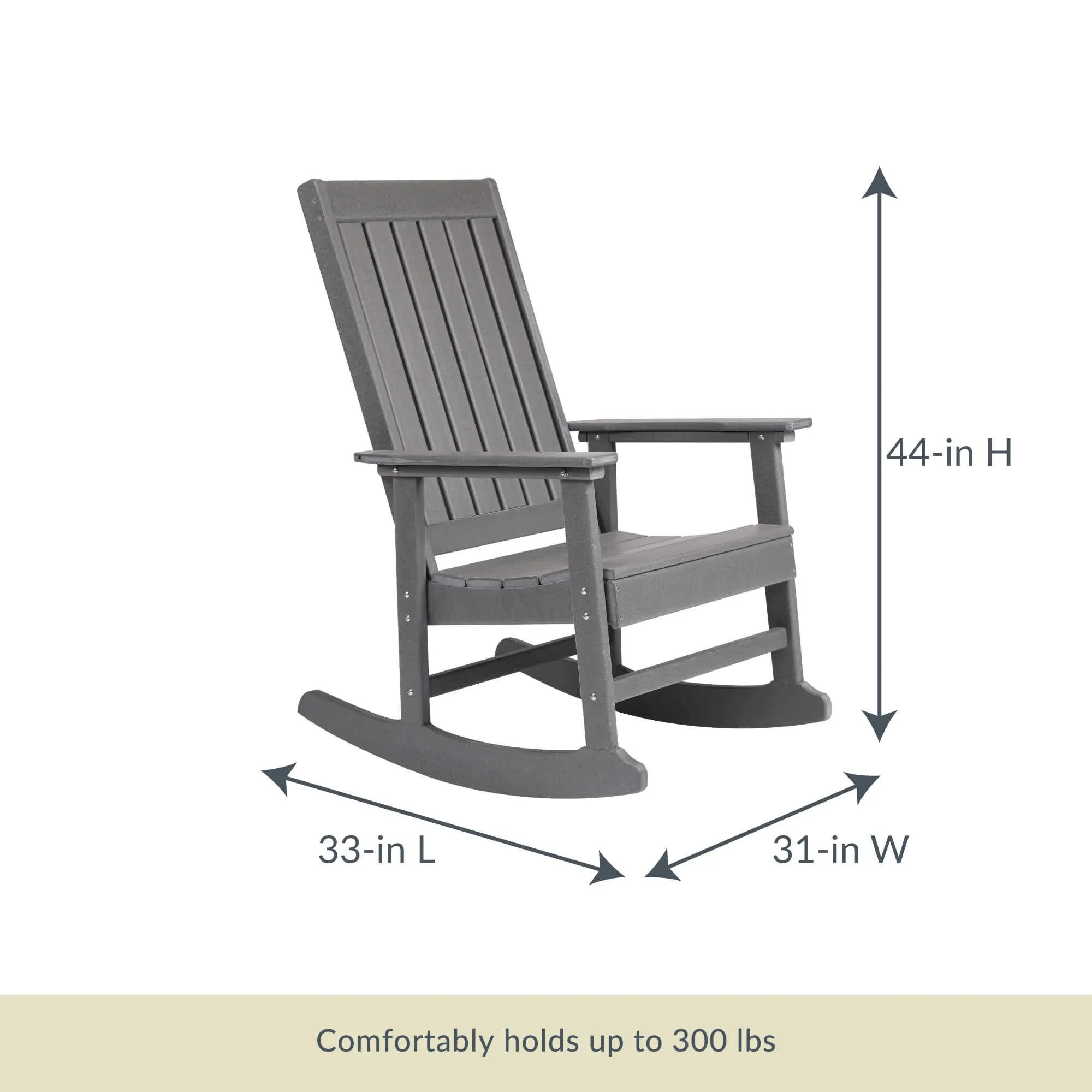Ez-Care Tek-Wood™ Adirondack Rocker