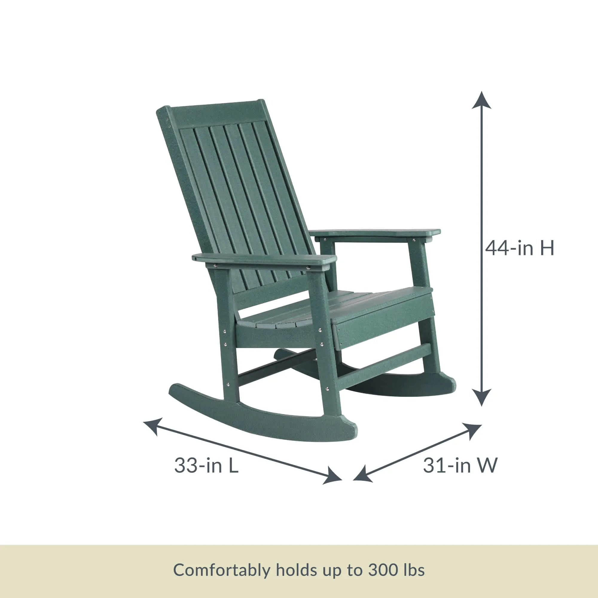 Ez-Care Tek-Wood™ Adirondack Rocker