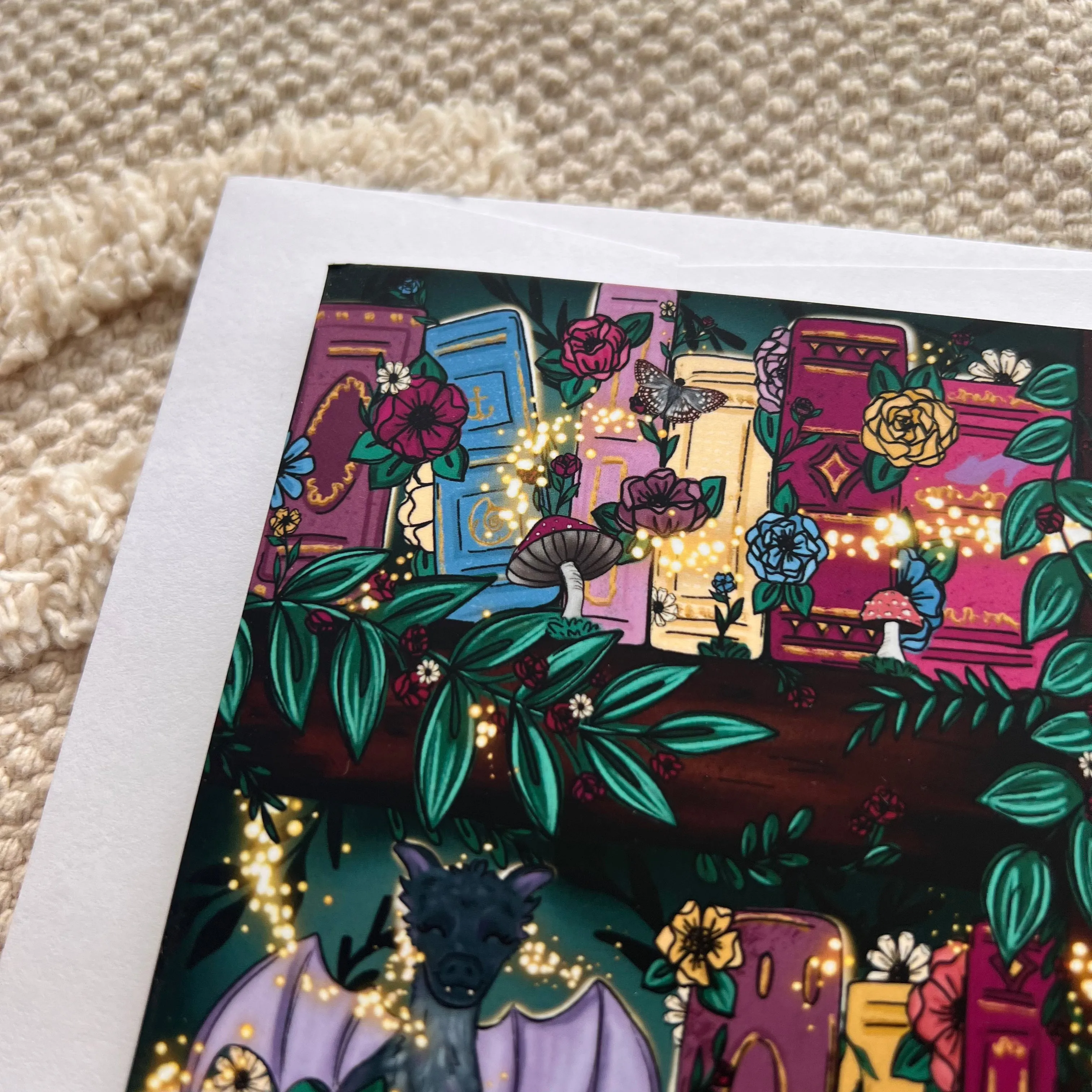 Fairy Tale Bookshelf Card