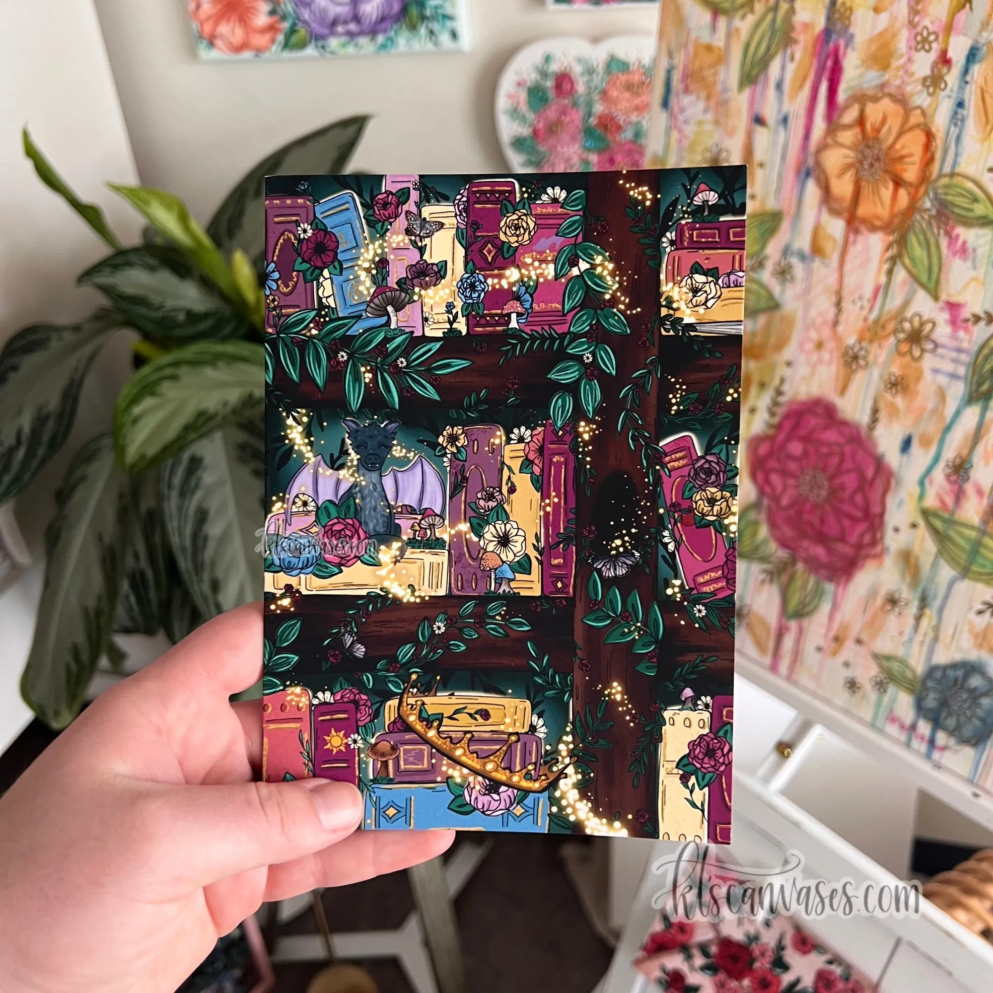 Fairy Tale Bookshelf Card