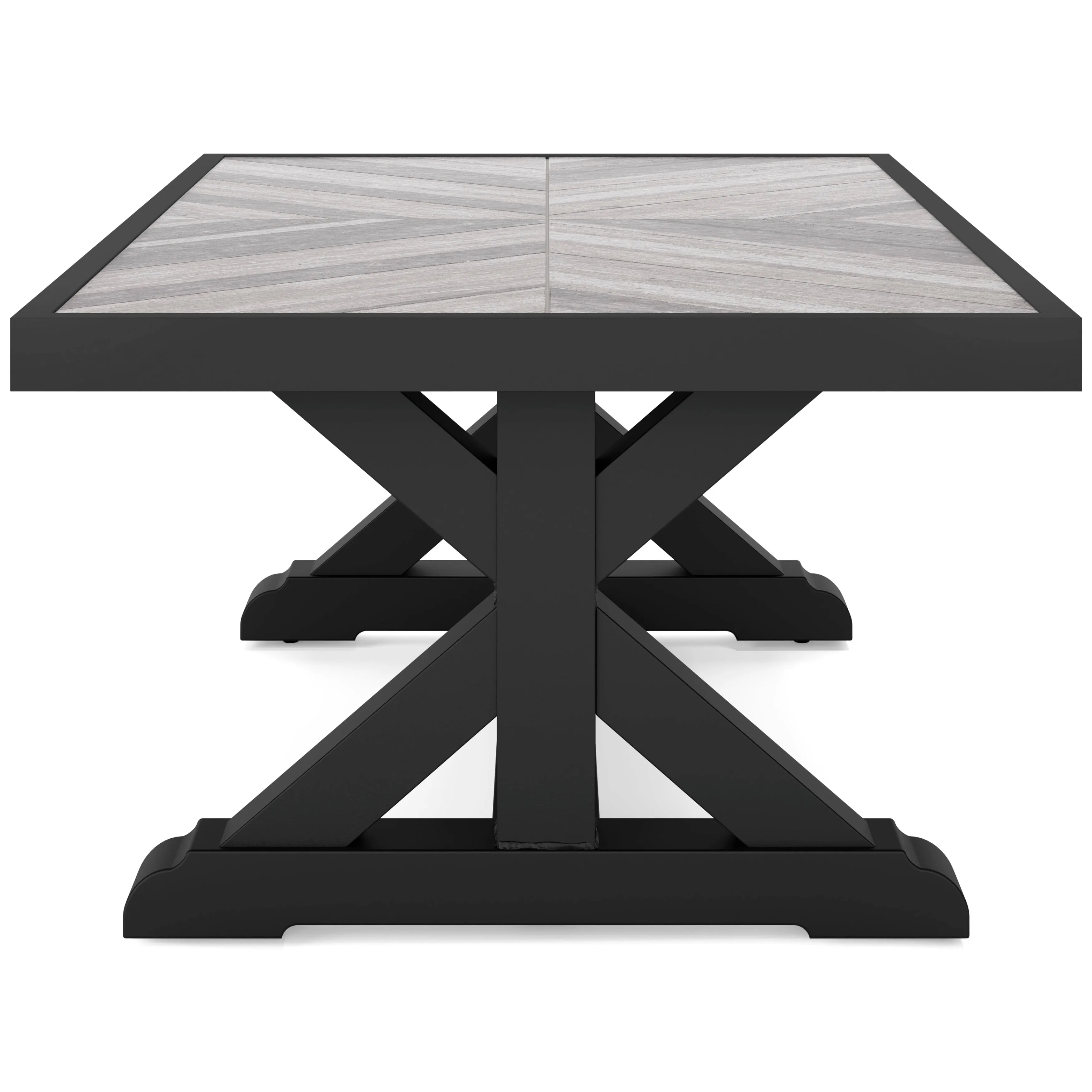 Fire Island Black Outdoor 48" Coffee Table - NEW