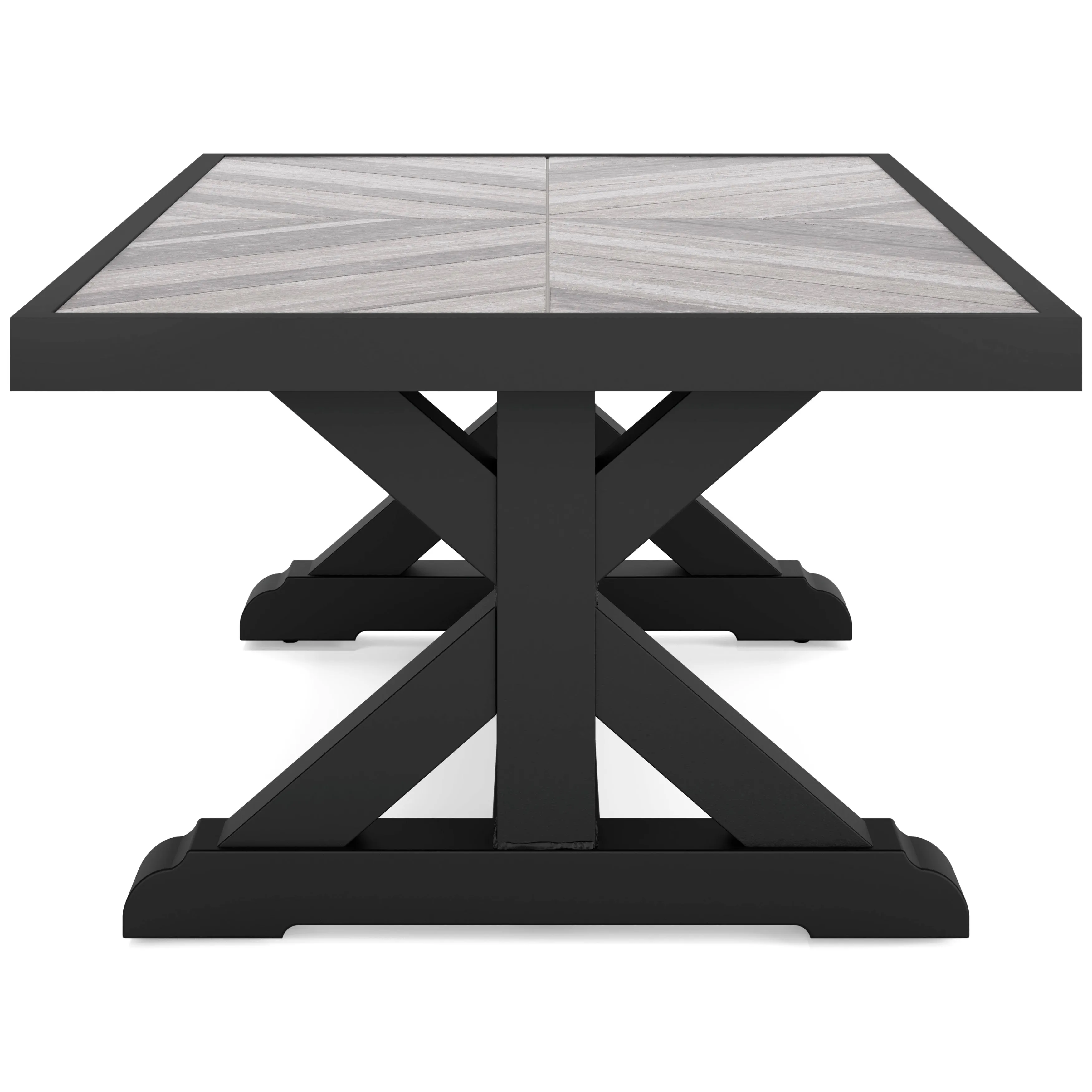 Fire Island Black Outdoor 48" Coffee Table - NEW