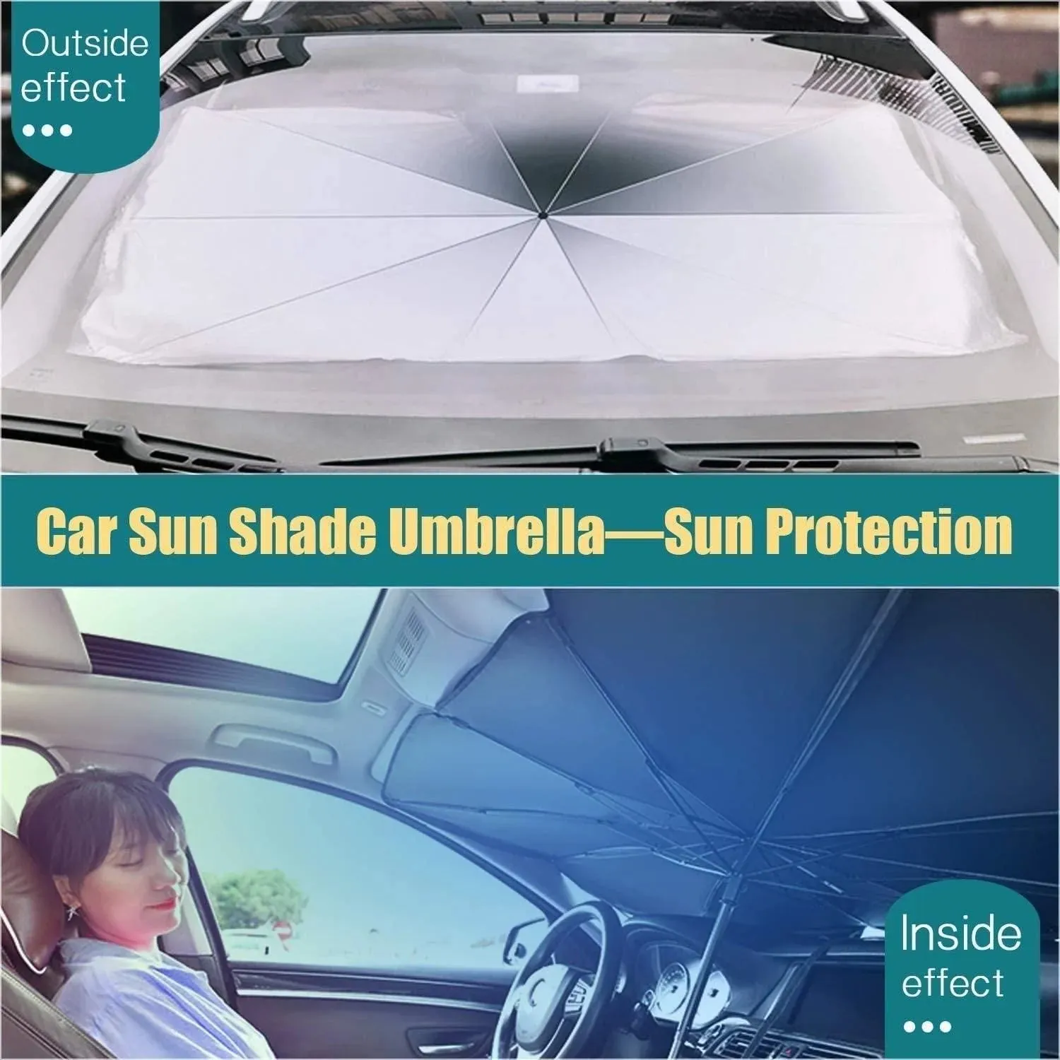 Foldable Car Sun Umbrella 🌞🚗