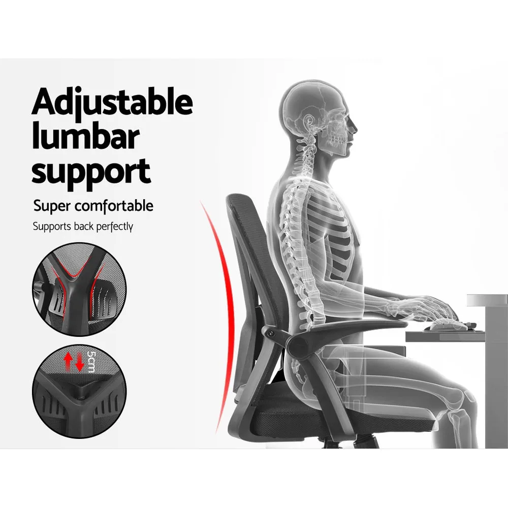 Gaming Office Chair Mesh Computer Chairs Swivel Executive Mid Back Black
