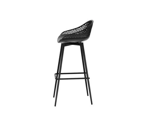 Gardeon 4-Piece Outdoor Bar Stools Plastic Metal Dining Chair Balcony
