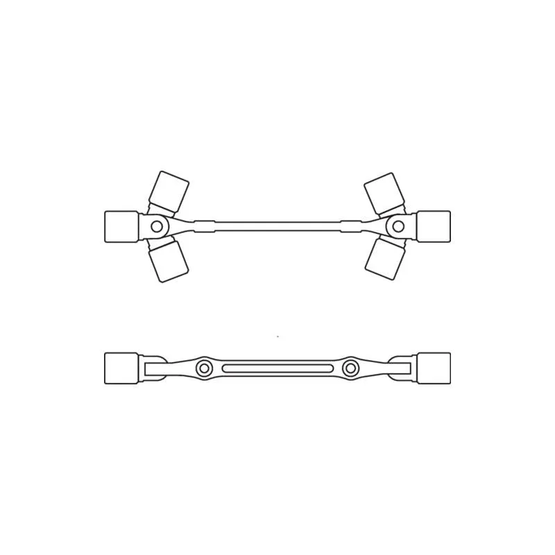 Gedore 6300390 Swivel Head Wrench Double Ended