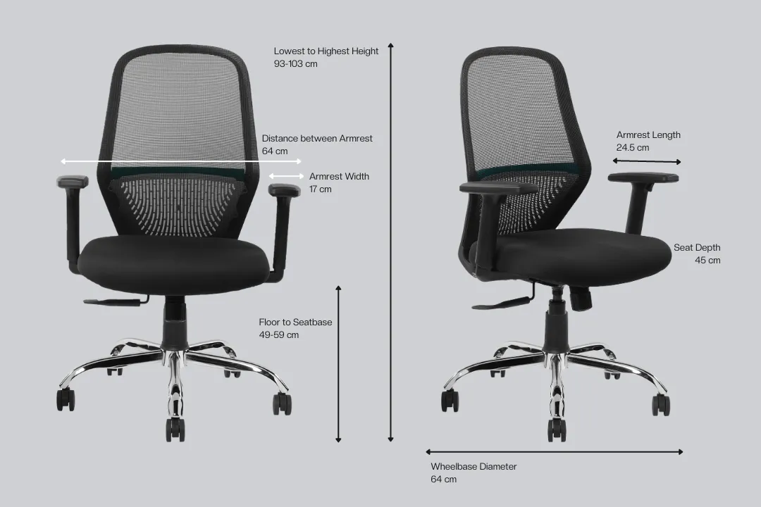 Green Soul Eva Mid Back Mesh Premium Office Chair