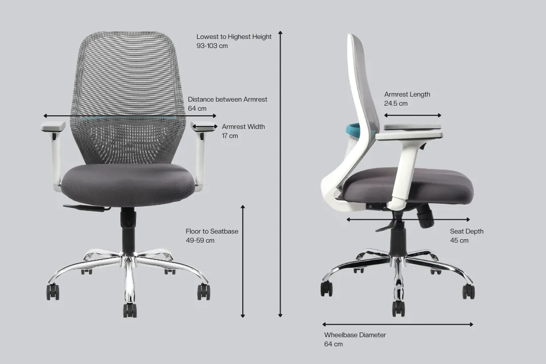 Green Soul Eva Mid Back Mesh Premium Office Chair