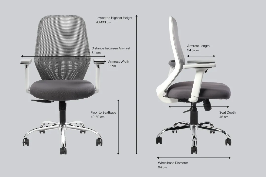 Green Soul Eva Mid Back Mesh Premium Office Chair