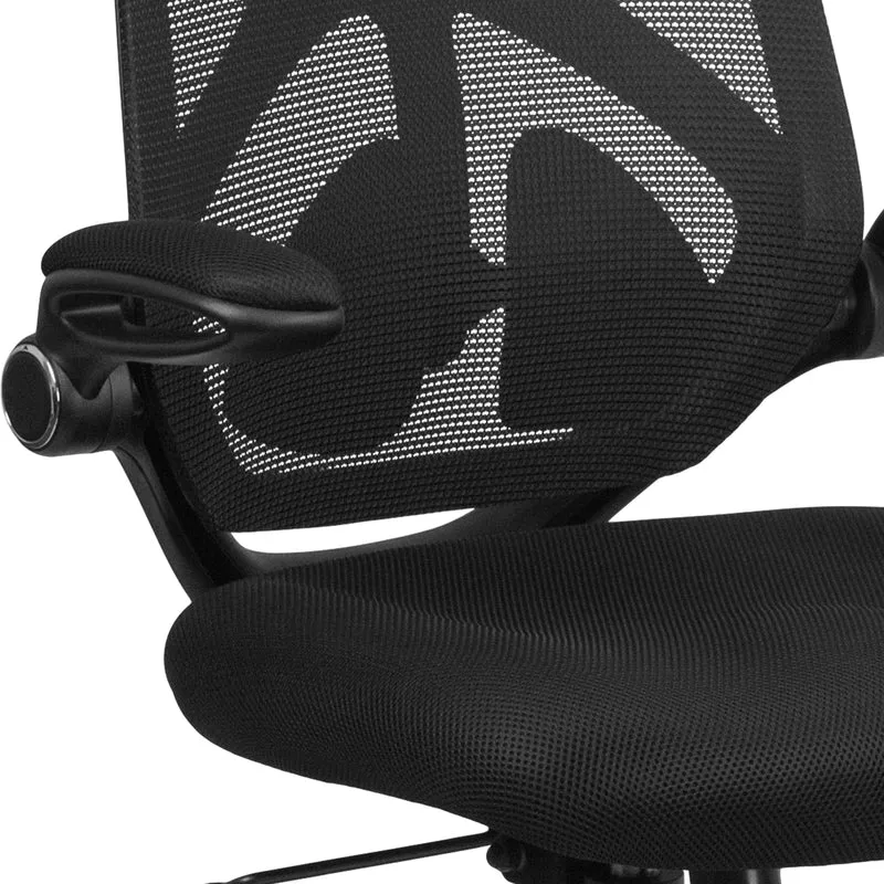 High Back Black Mesh Executive Swivel Ergonomic Office Chair with Adjustable Lumbar
