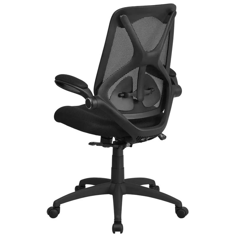 High Back Black Mesh Executive Swivel Ergonomic Office Chair with Adjustable Lumbar