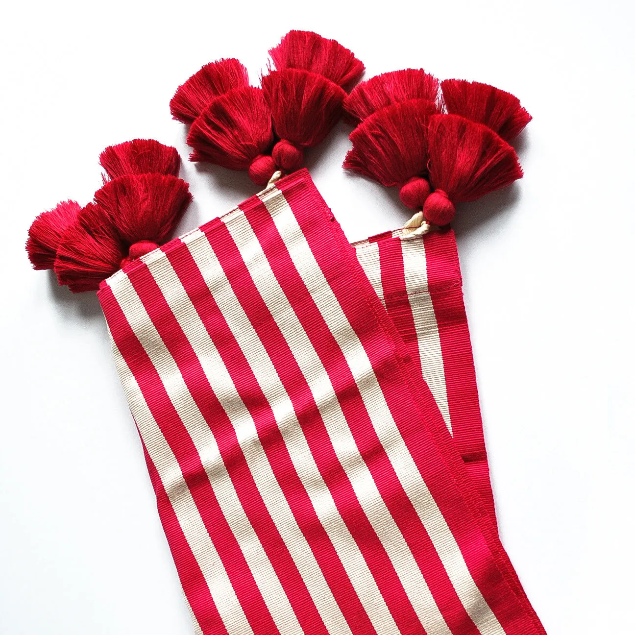 Hot Pink Striped Accent Bed Runner