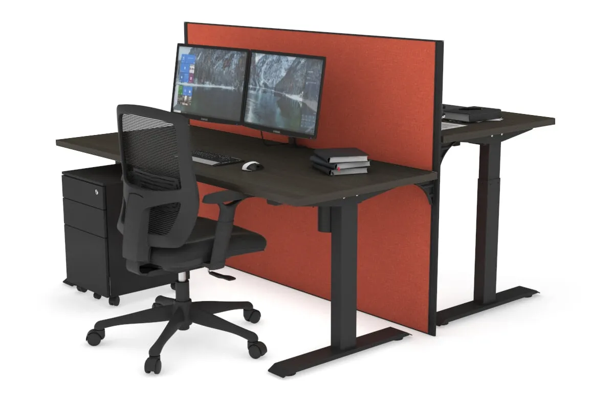 Just Right Height Adjustable 2 Person Bench Workstation [1200L x 700W]