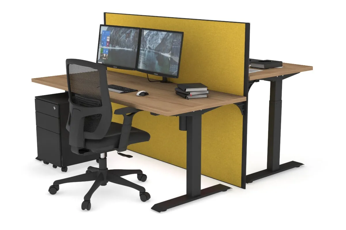 Just Right Height Adjustable 2 Person Bench Workstation [1200L x 700W]