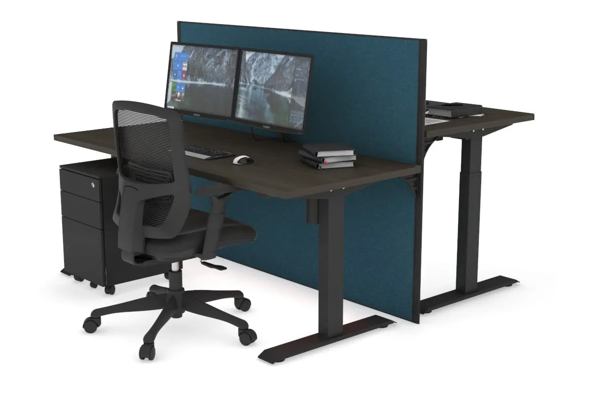 Just Right Height Adjustable 2 Person Bench Workstation [1200L x 700W]