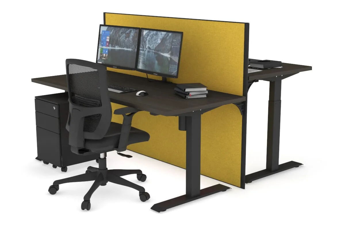 Just Right Height Adjustable 2 Person Bench Workstation [1200L x 700W]