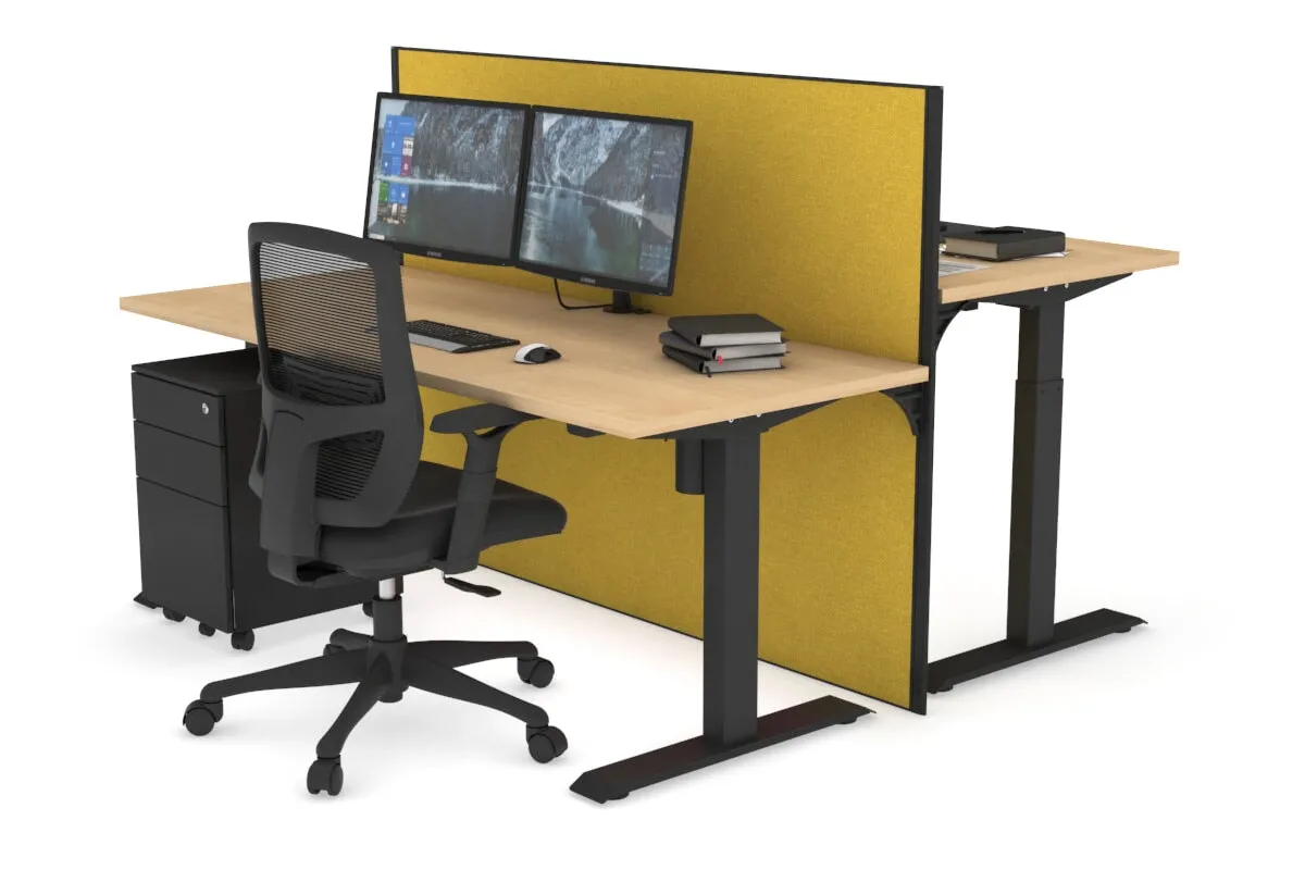 Just Right Height Adjustable 2 Person Bench Workstation [1200L x 700W]