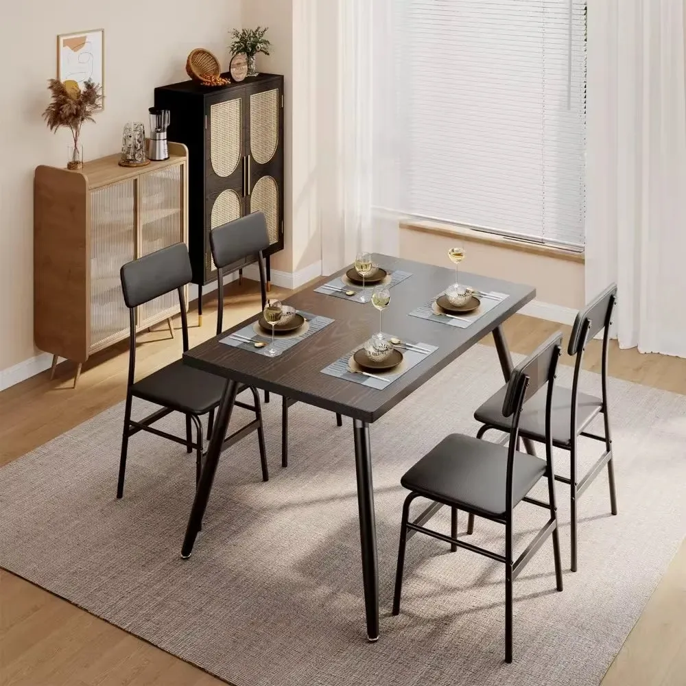 Kitchen Dining Table with 4 Chairs for Small Space Dinning Tables