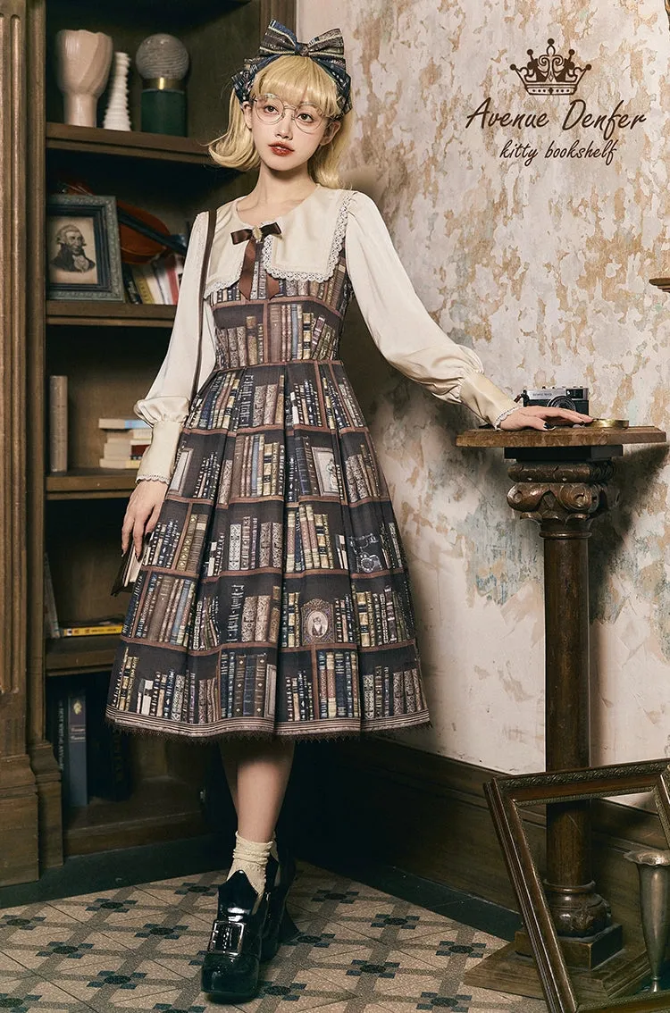 Kitty Bookshelf クラシカルブラウス