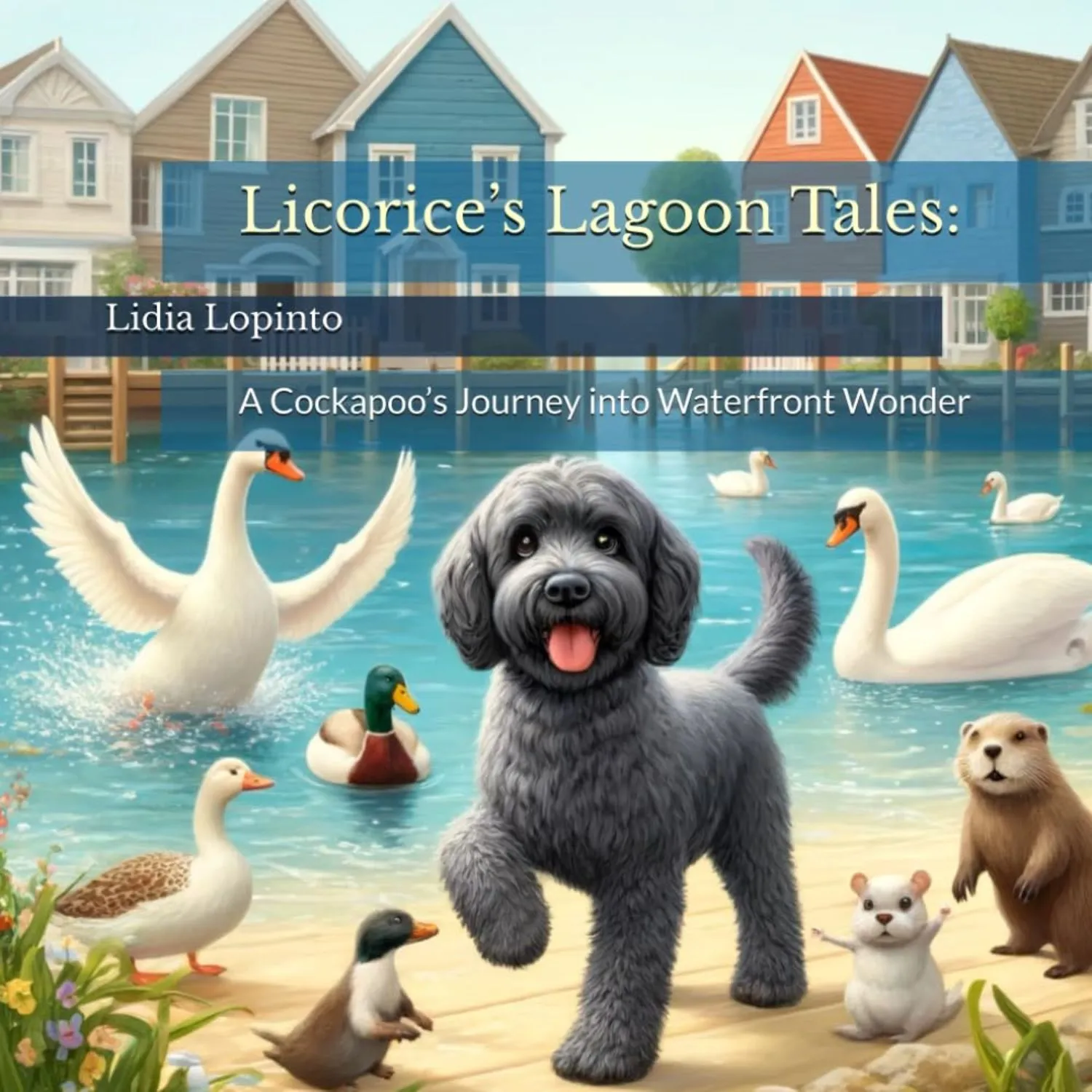 Licorice’s Lagoon Tales: A Cockapoo’s Journey into Waterfront Wonder