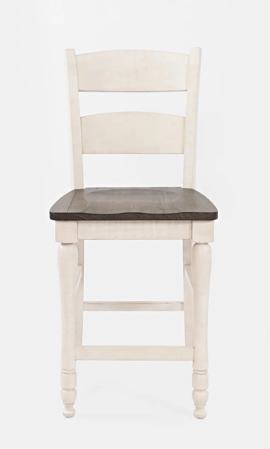 Loft 7-Pc Dining Set Hi-Lo Extendable (60-72")Adjustable Height in Vintage White