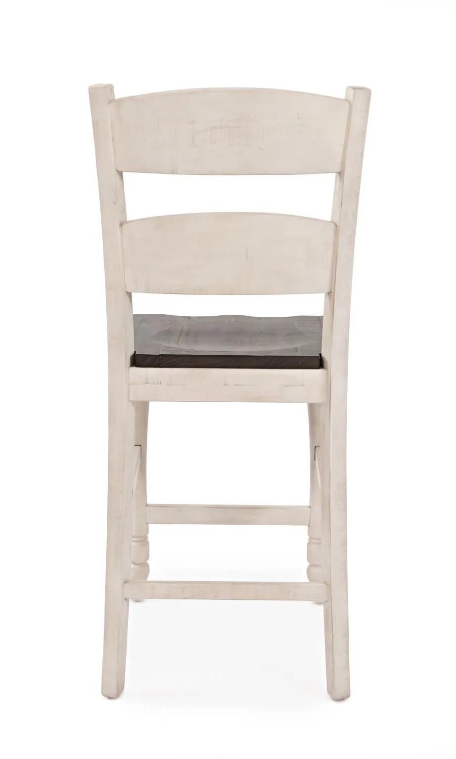 Loft 7-Pc Dining Set Hi-Lo Extendable (60-72")Adjustable Height in Vintage White
