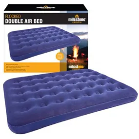 Milestone Double Flocked Air Bed