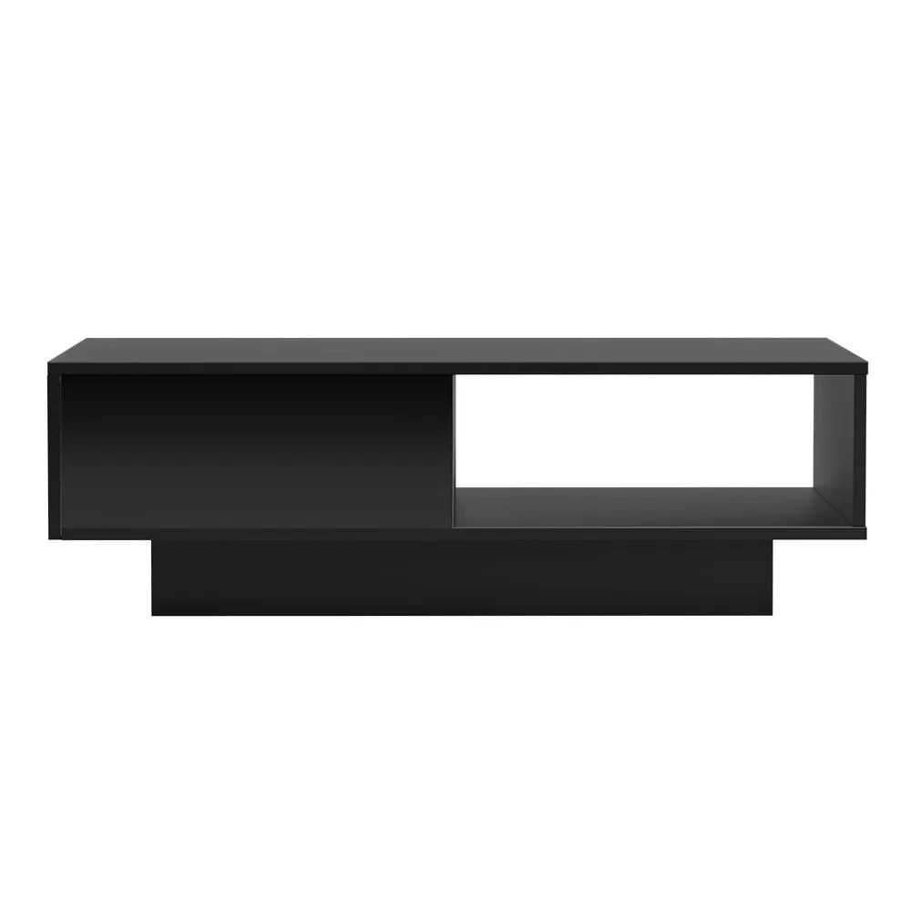 Modern LED Coffee Table, Storage, Gloss Finish - Artiss