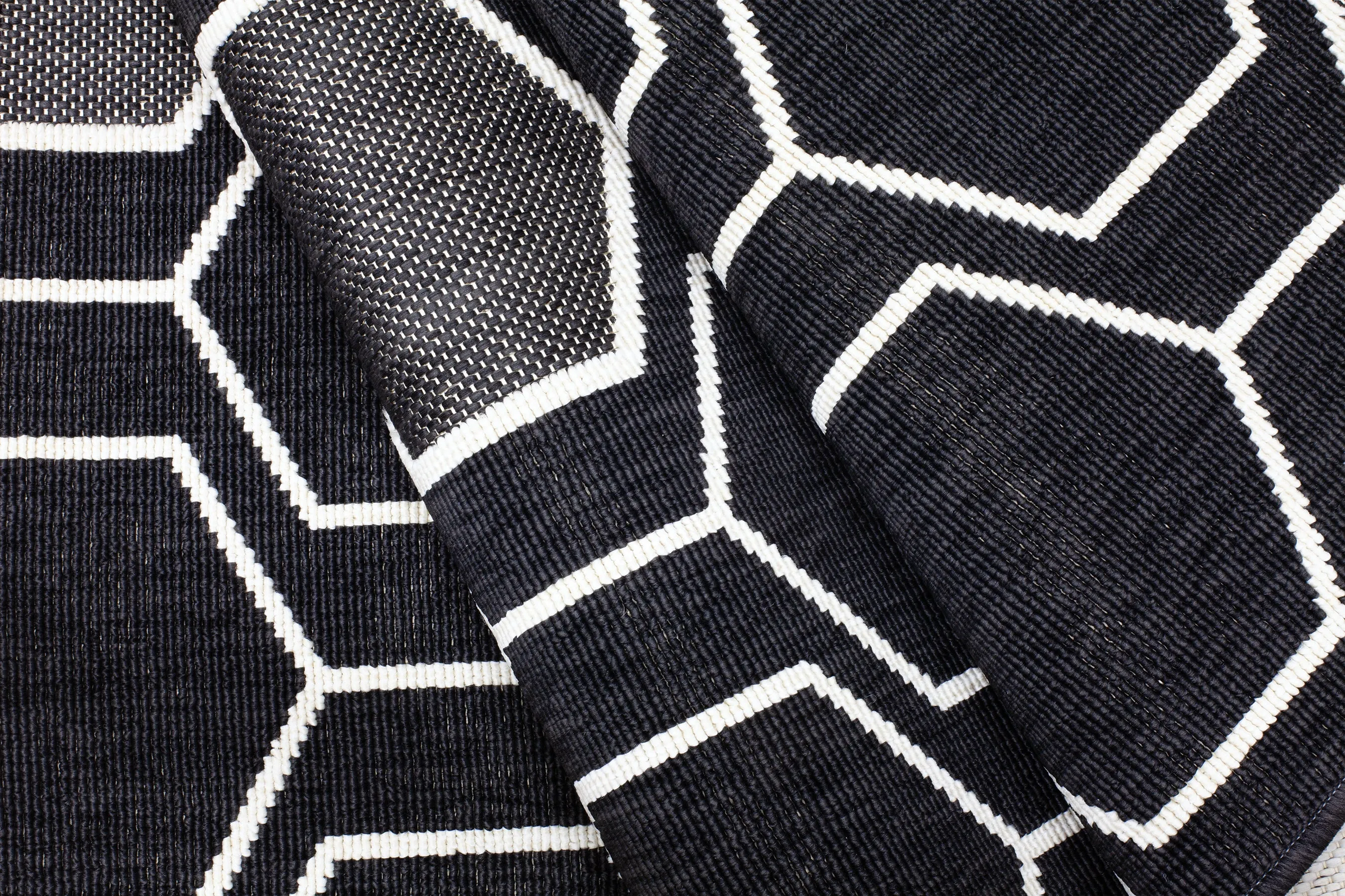 Outdoor Rug By Treasure Garden - Geo Black