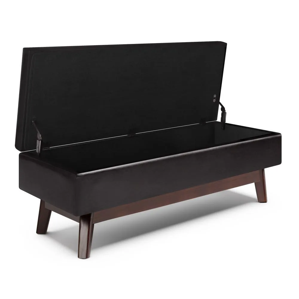 Owen Rectangular Table Ottoman in Vegan Leather