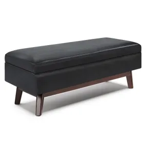Owen Rectangular Table Ottoman in Vegan Leather