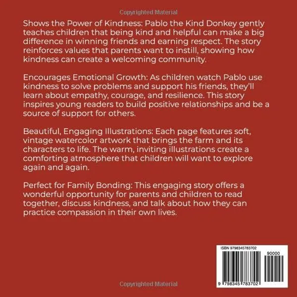 Pablo the Kind Donkey: A Tale of How Kindness Can Win Friends