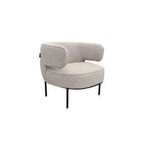 Pauline Beige-Grey Boucle Lounge Chair