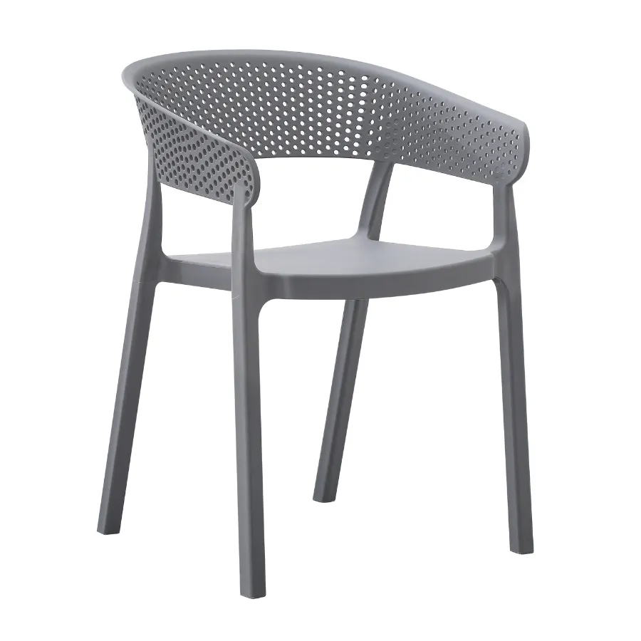 Santacruz Grey Restaurant Cafe Chair