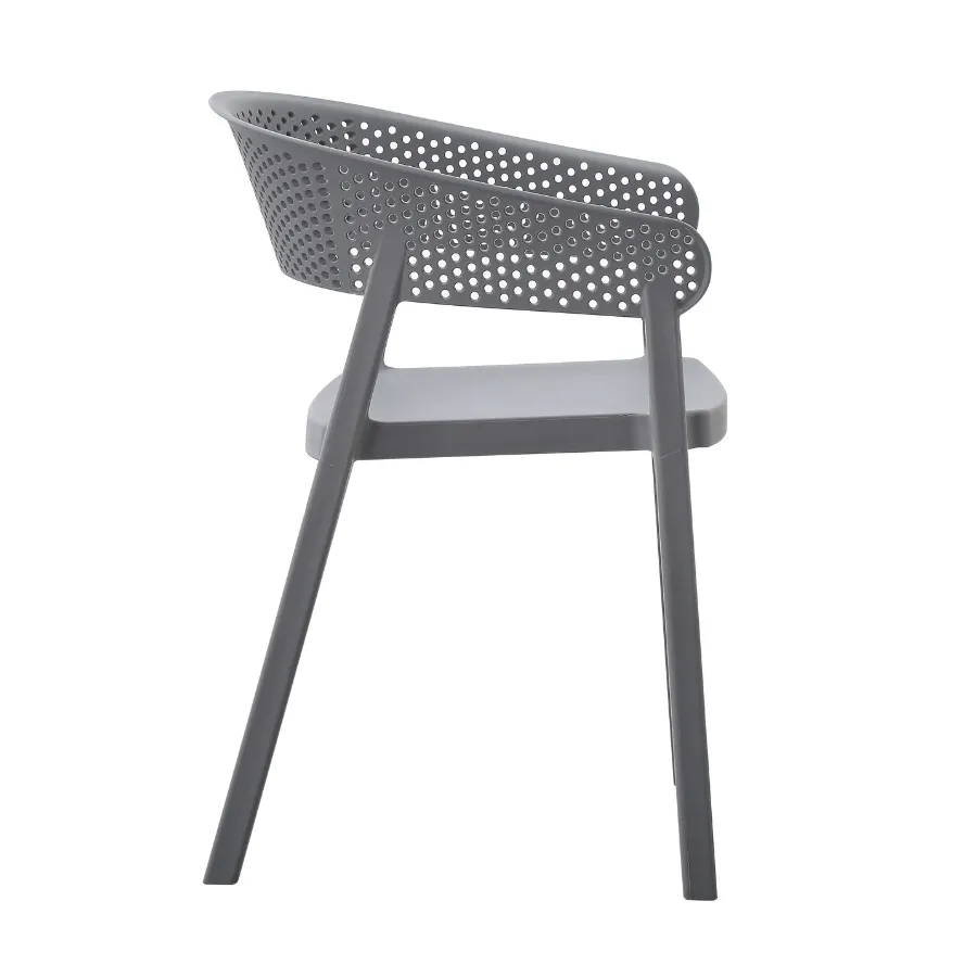 Santacruz Grey Restaurant Cafe Chair