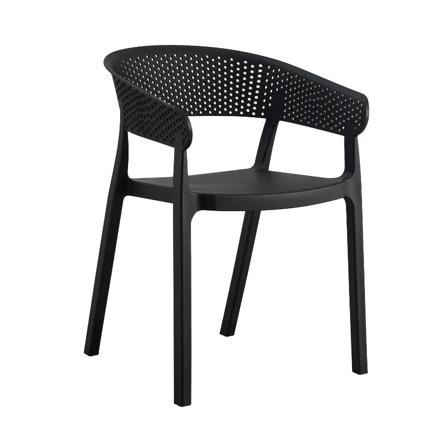 Santacruz Outdoor Black Cafe Bistro Chair