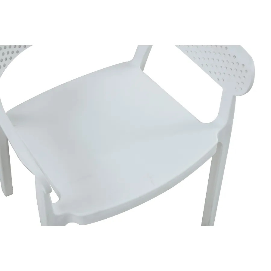 Santacruz White Outdoor Chair