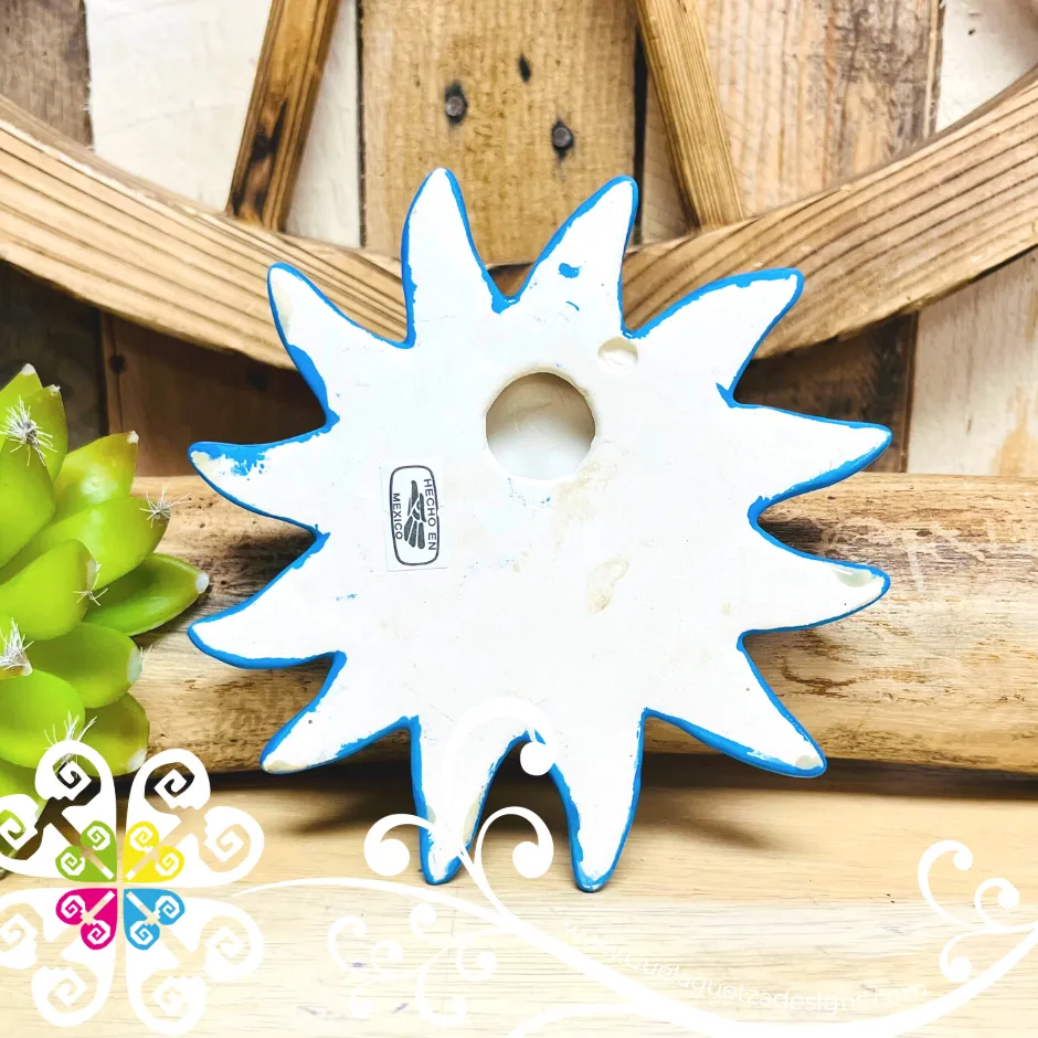 Small Baby Blue Sun & Moon Set - Wall Decor