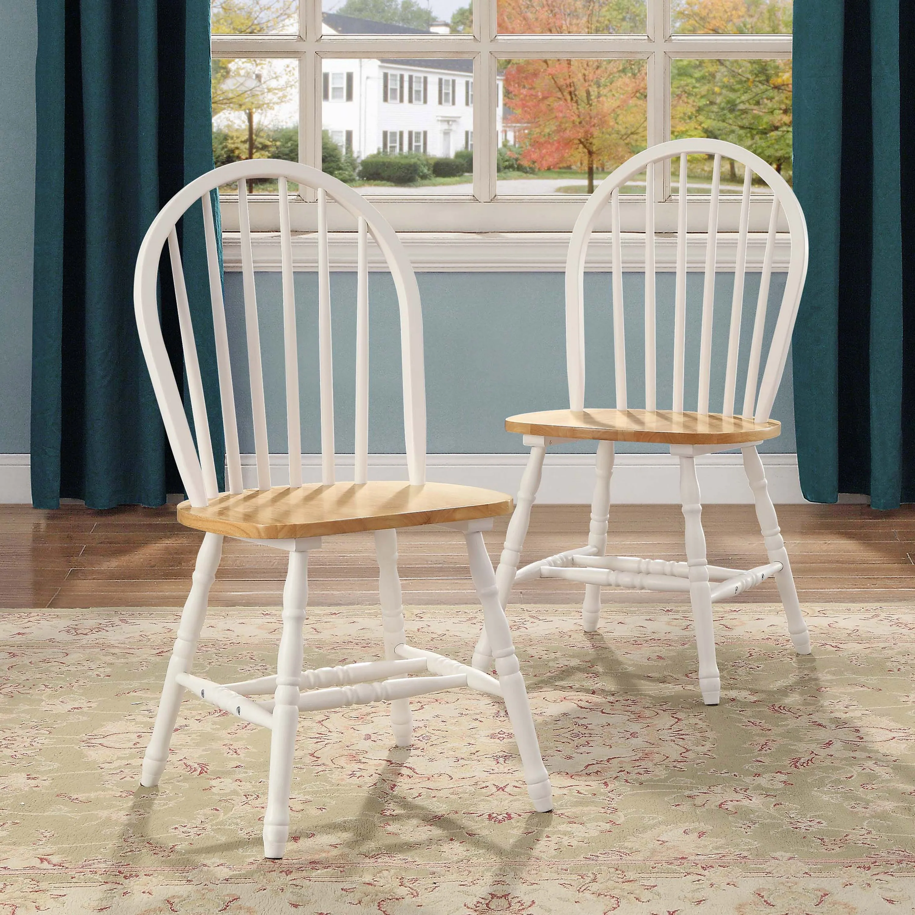 Solid Wood Dining Chairs, Set of 2