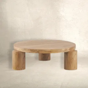 THREE PILLARS COFFEE TABLE