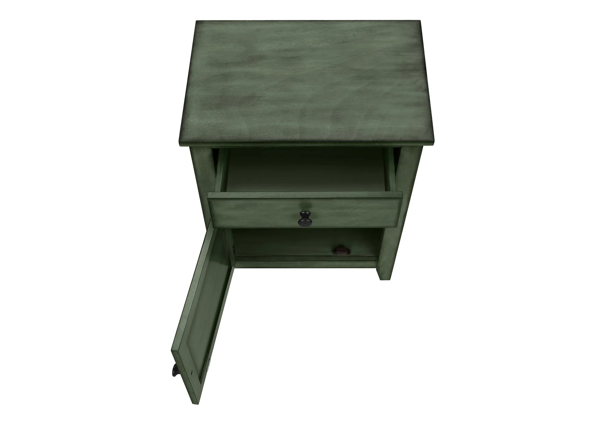 Verdant Elegance Transitional Nightstand