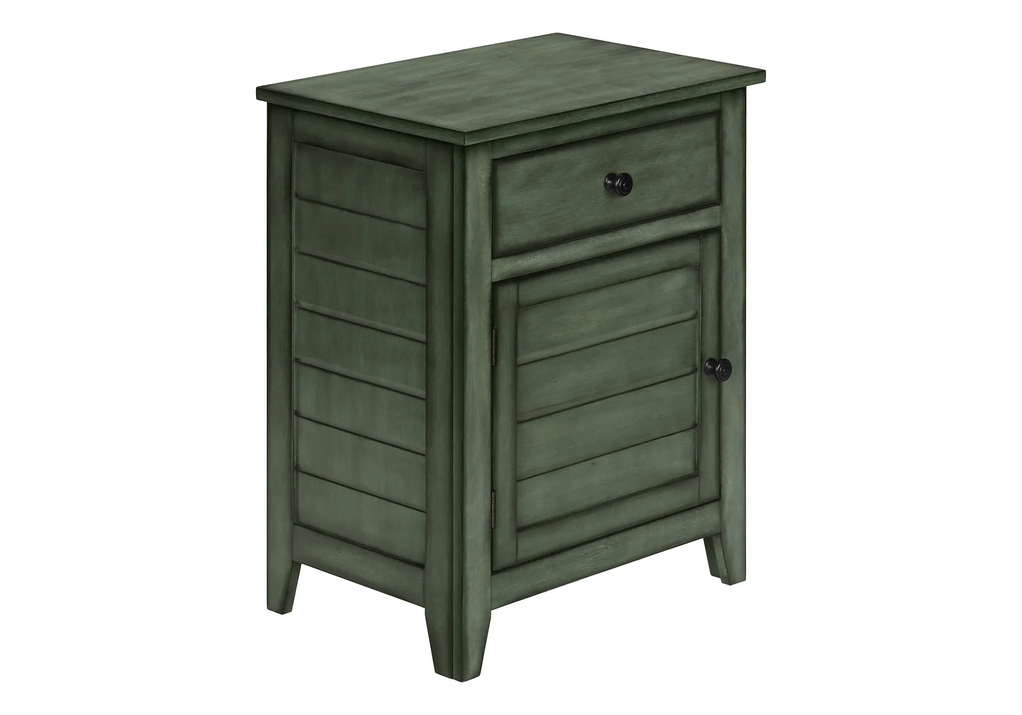 Verdant Elegance Transitional Nightstand