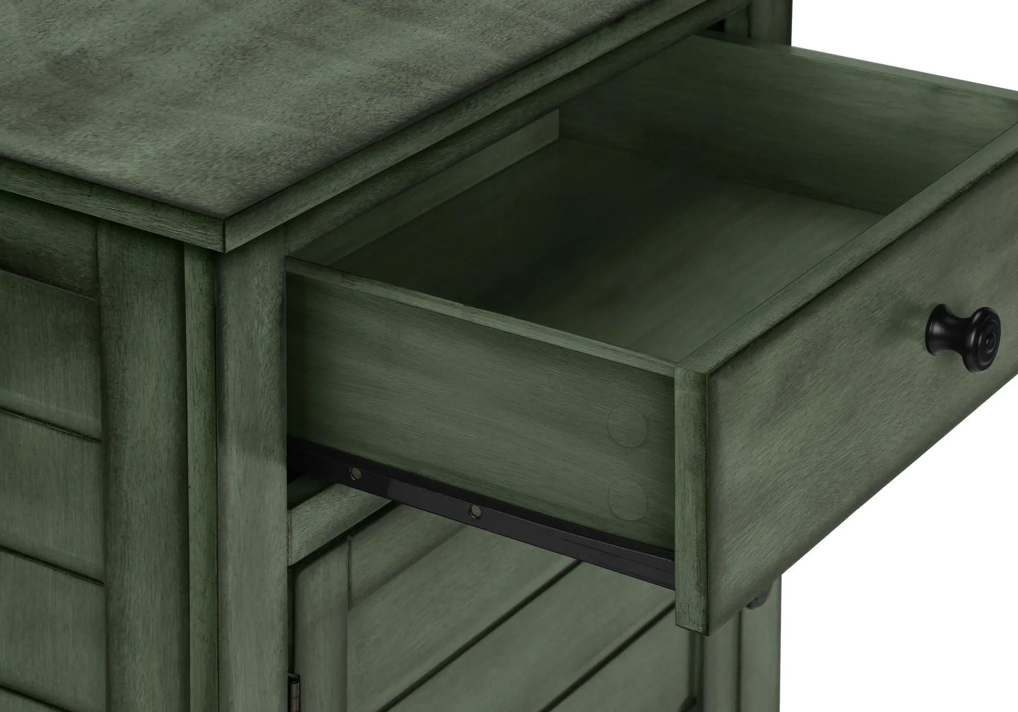 Verdant Elegance Transitional Nightstand